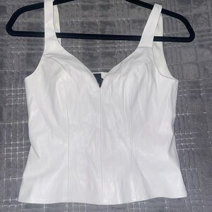 Pinko White Sleeveless Blouse